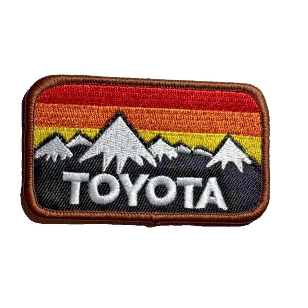 Toyota Motorsports Racing Car Vintage Style Retro 3x2in Patch Iron / Sew-On